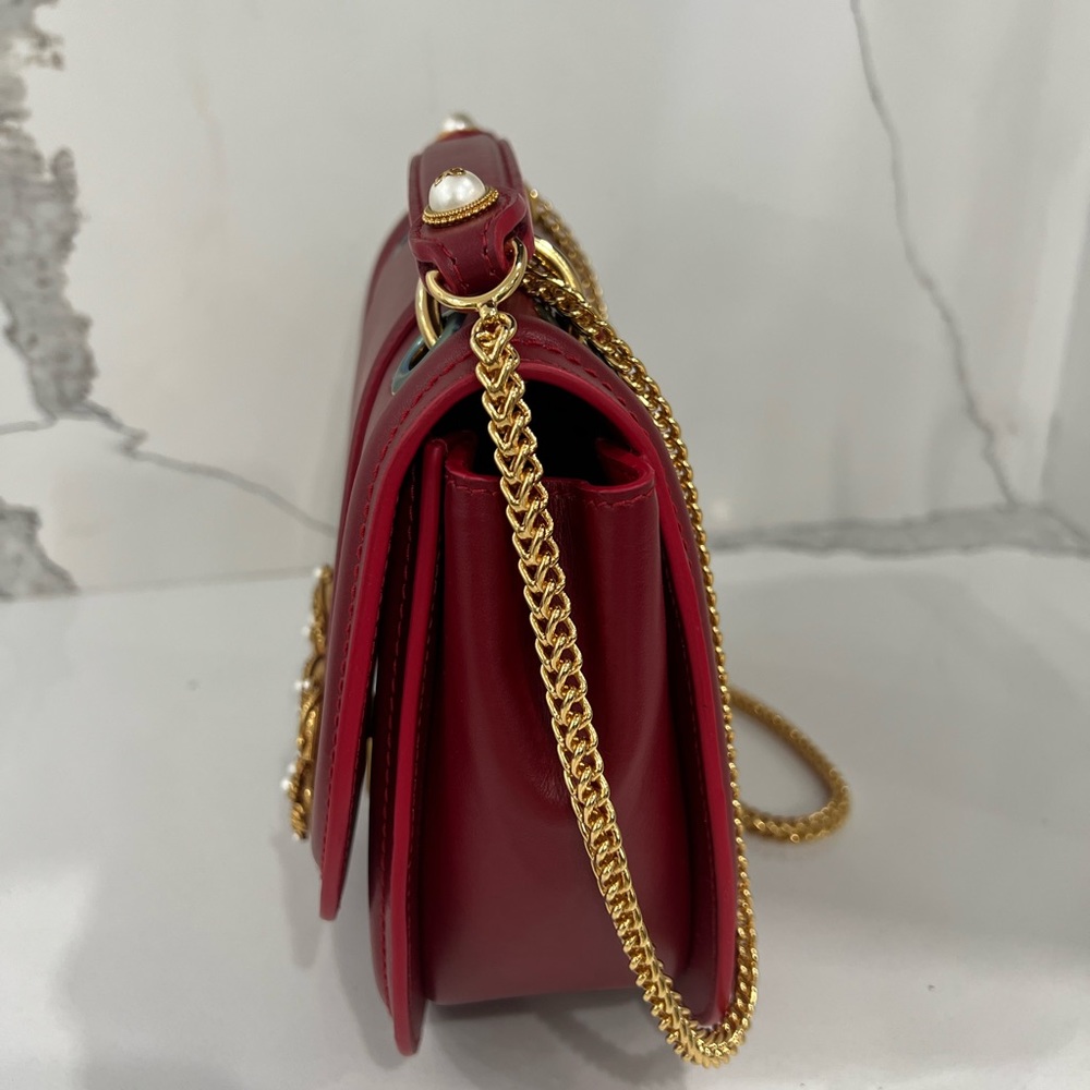 NEW Dolce & Gabbana DG Amore Crossbody Shoulder Bag Red - Picture 7 of 16